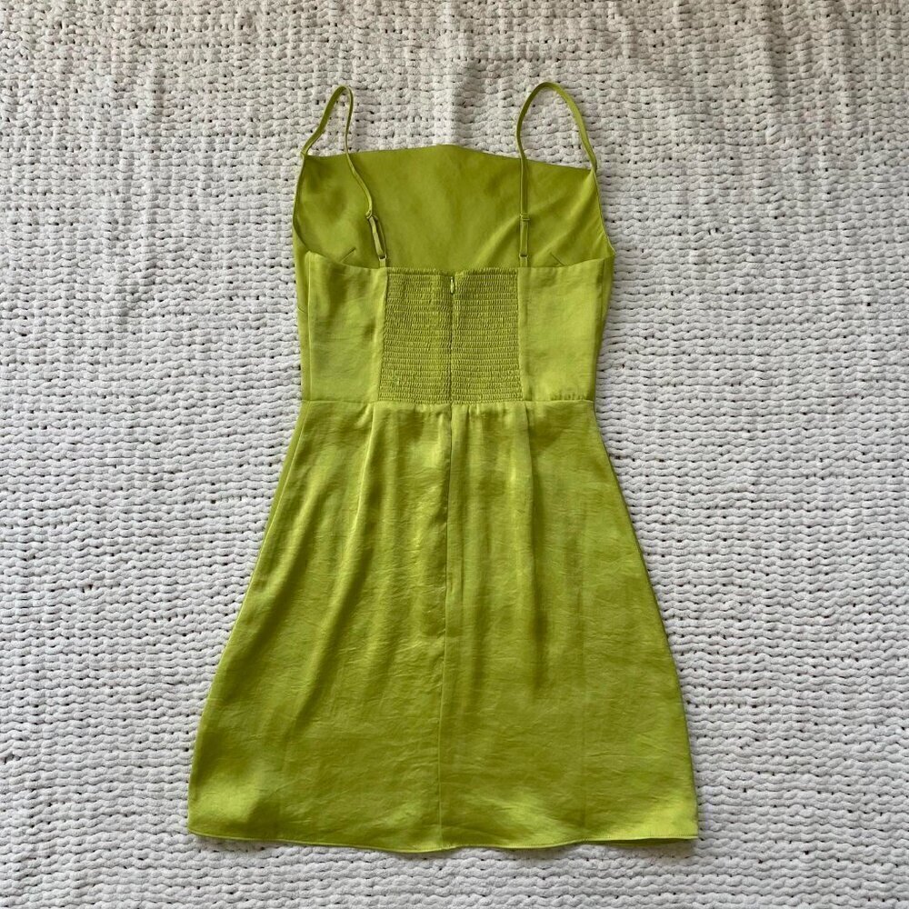 Aritzia Sunday Best Green Shimmer Dress - Size 2XS - Picture 3 of 4